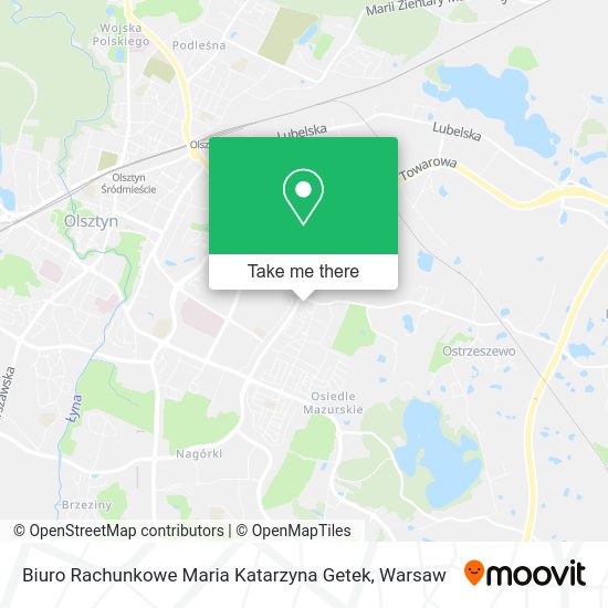 Biuro Rachunkowe Maria Katarzyna Getek map