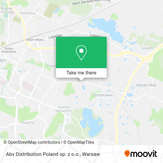 Карта Abv Distribution Poland sp. z o.o.