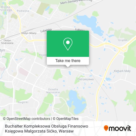 Buchalter Kompleksowa Obsługa Finansowo Księgowa Małgorzata Sićko map