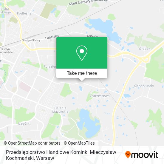 Przedsiębiorstwo Handlowe Kominki Mieczysław Kochmański map