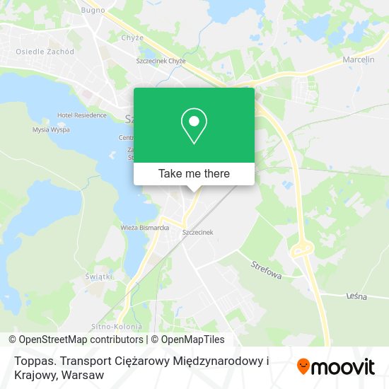 Карта Toppas. Transport Ciężarowy Międzynarodowy i Krajowy