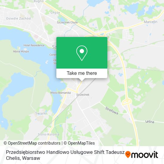 Przedsiębiorstwo Handlowo Usługowe Shift Tadeusz Chelis map