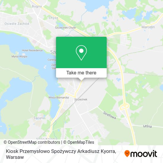 Kiosk Przemysłowo Spożywczy Arkadiusz Kyorra map