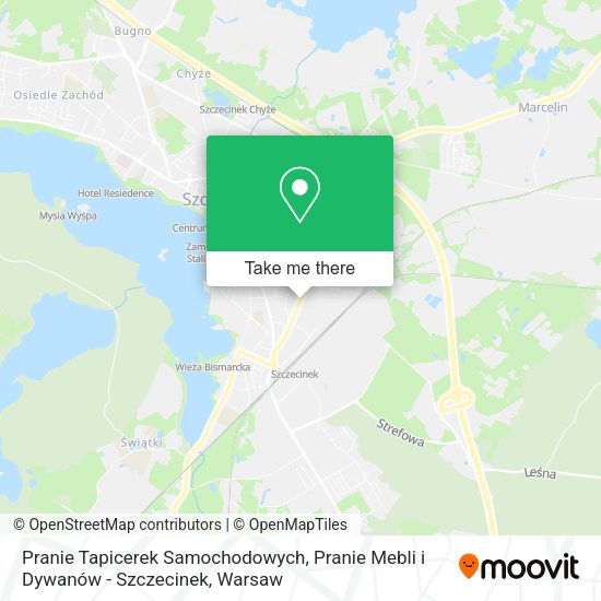 Pranie Tapicerek Samochodowych, Pranie Mebli i Dywanów - Szczecinek map