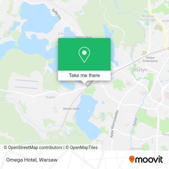 Omega Hotel map