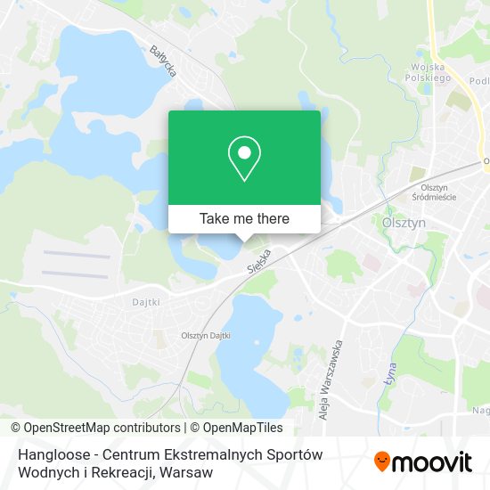 Hangloose - Centrum Ekstremalnych Sportów Wodnych i Rekreacji map