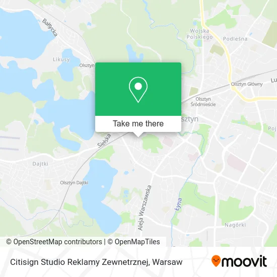 Карта Citisign Studio Reklamy Zewnetrznej
