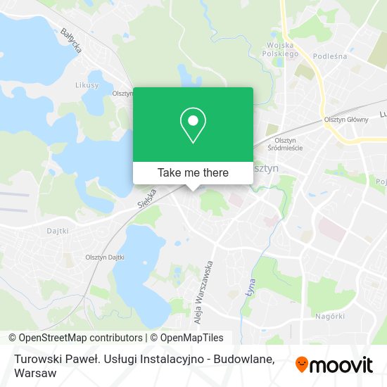 Turowski Paweł. Usługi Instalacyjno - Budowlane map