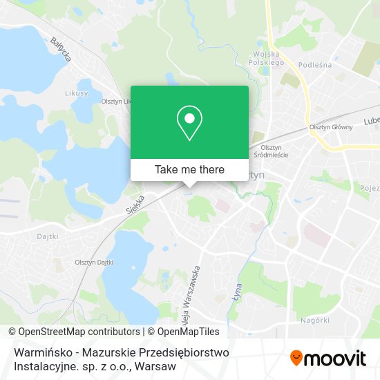 Warmińsko - Mazurskie Przedsiębiorstwo Instalacyjne. sp. z o.o. map