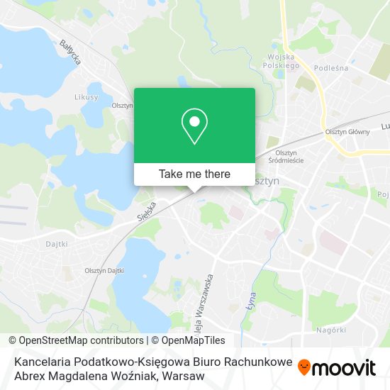 Kancelaria Podatkowo-Księgowa Biuro Rachunkowe Abrex Magdalena Woźniak map