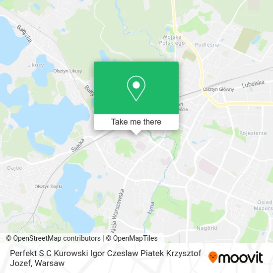 Карта Perfekt S C Kurowski Igor Czeslaw Piatek Krzysztof Jozef
