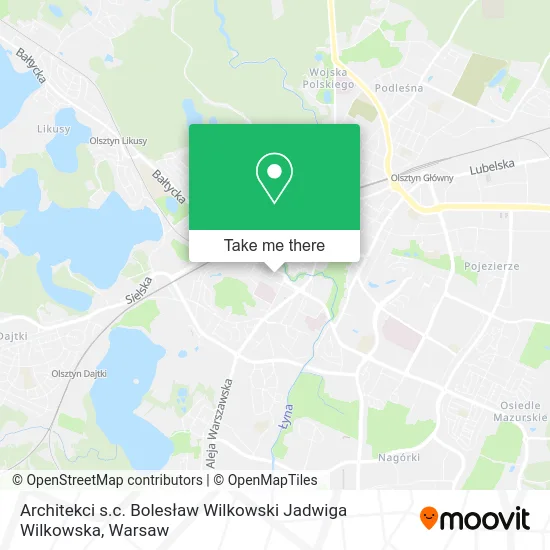 Architekci s.c. Bolesław Wilkowski Jadwiga Wilkowska map