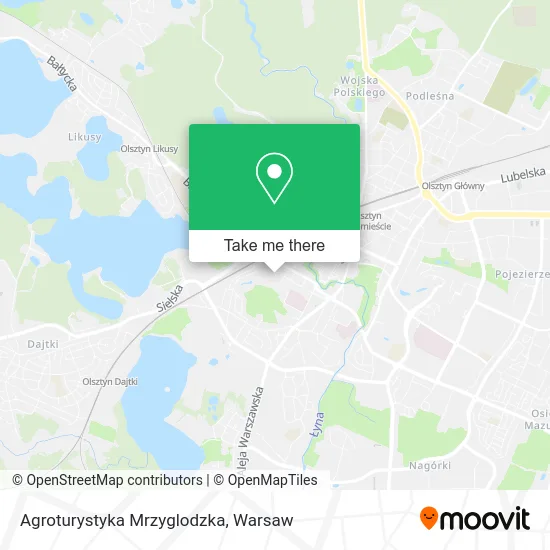 Карта Agroturystyka Mrzyglodzka
