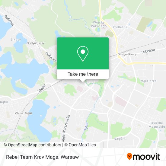 Rebel Team Krav Maga map