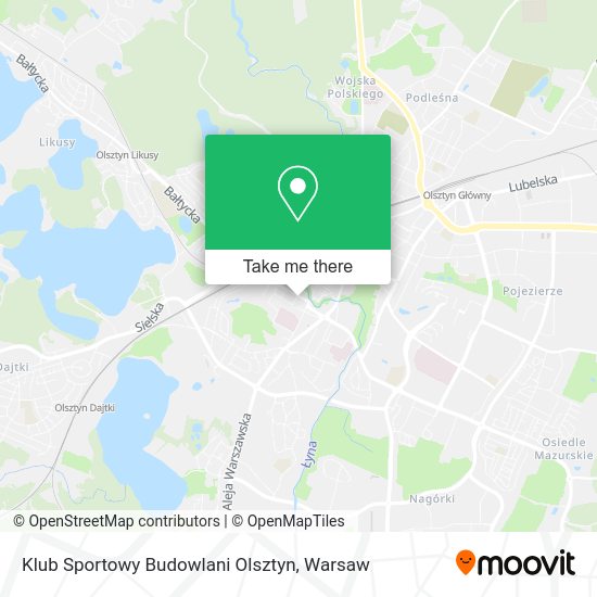 Klub Sportowy Budowlani Olsztyn map