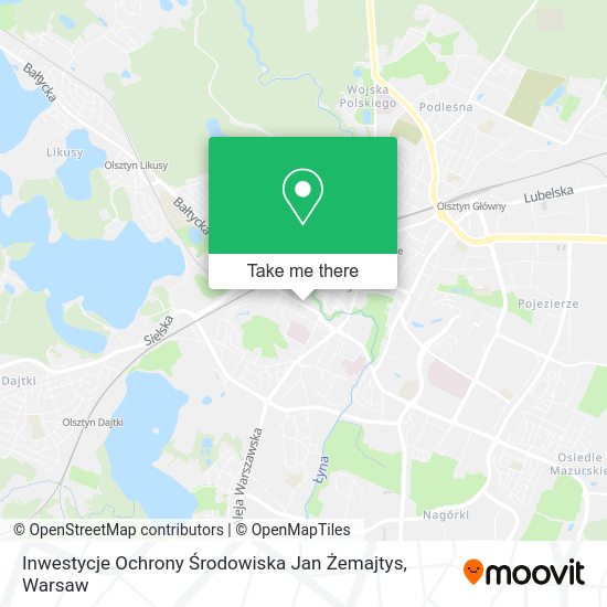 Inwestycje Ochrony Środowiska Jan Żemajtys map