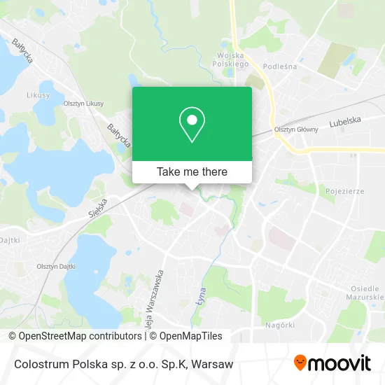 Colostrum Polska sp. z o.o. Sp.K map