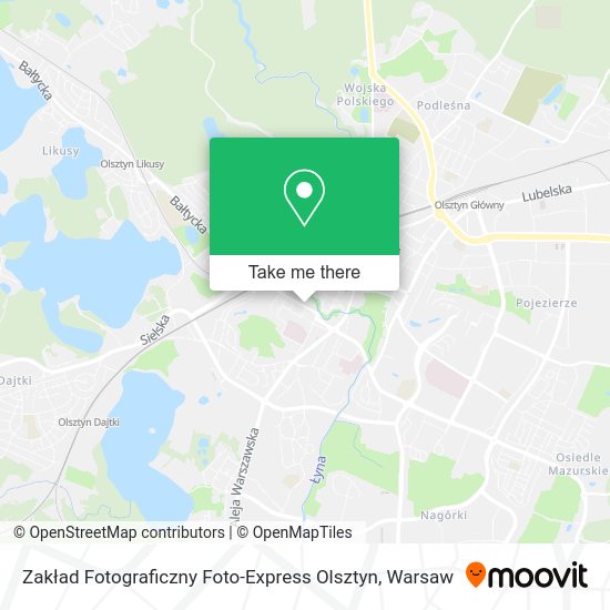 Zakład Fotograficzny Foto-Express Olsztyn map