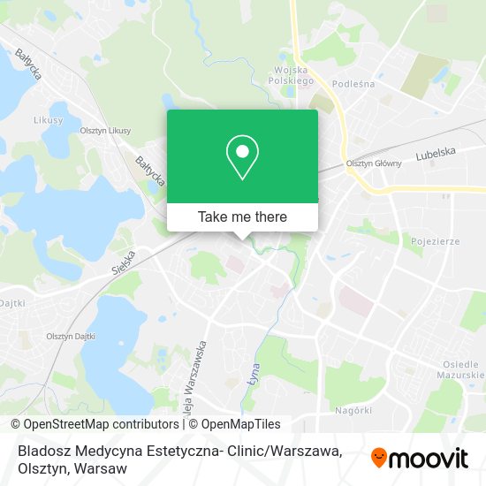 Bladosz Medycyna Estetyczna- Clinic / Warszawa, Olsztyn map