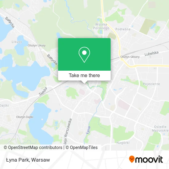 Łyna Park map