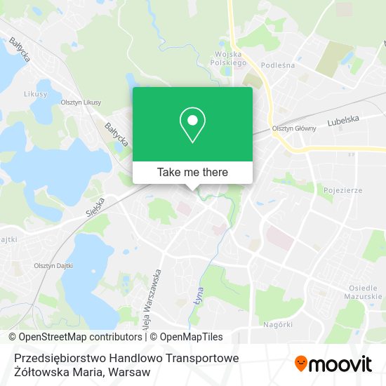 Przedsiębiorstwo Handlowo Transportowe Żółtowska Maria map