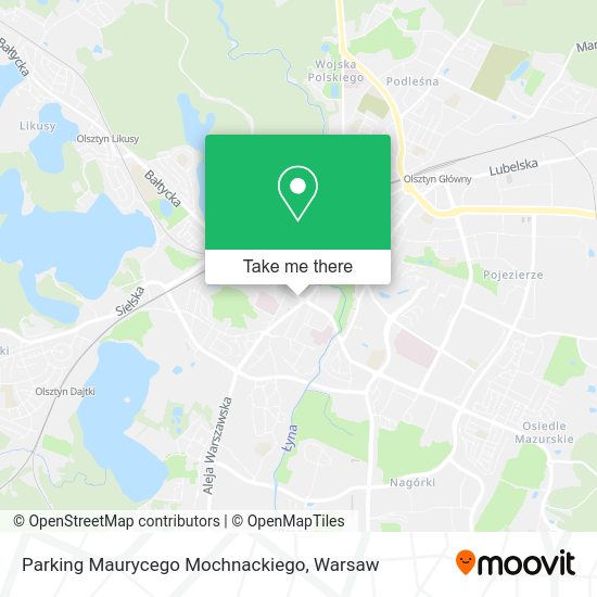 Parking Maurycego Mochnackiego map