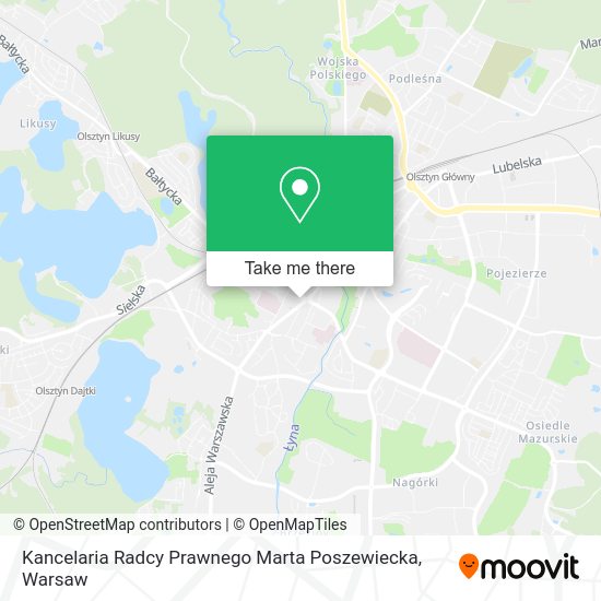 Kancelaria Radcy Prawnego Marta Poszewiecka map