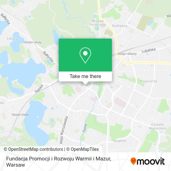 Fundacja Promocji i Rozwoju Warmii i Mazur map