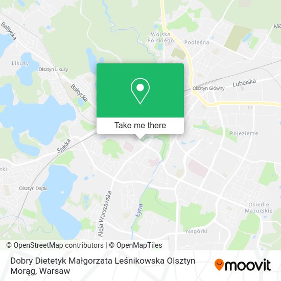 Dobry Dietetyk Małgorzata Leśnikowska Olsztyn Morąg map