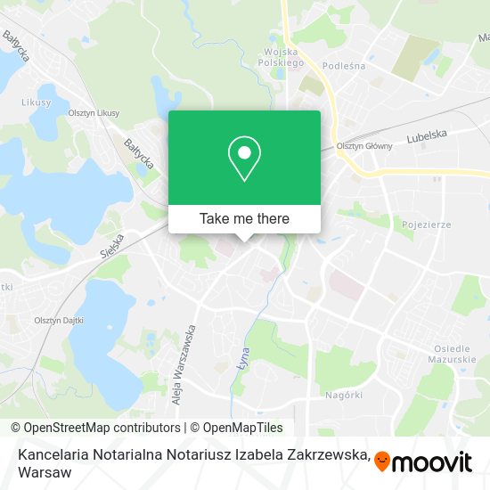 Карта Kancelaria Notarialna Notariusz Izabela Zakrzewska