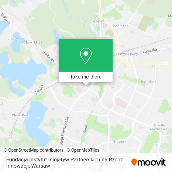 Fundacja Instytut Inicjatyw Partnerskich na Rzecz Innowacji map