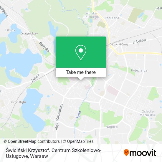 Świciński Krzysztof. Centrum Szkoleniowo-Usługowe map