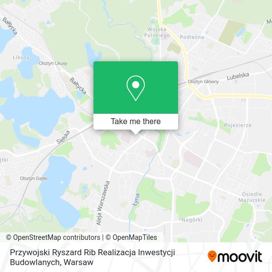 Карта Przywojski Ryszard Rib Realizacja Inwestycji Budowlanych