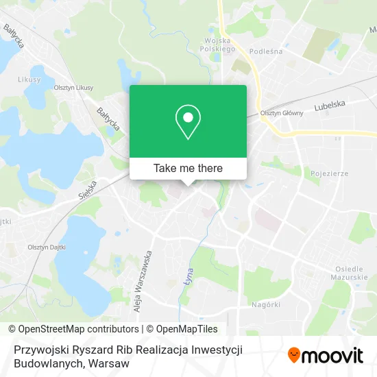 Карта Przywojski Ryszard Rib Realizacja Inwestycji Budowlanych