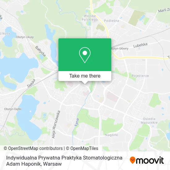 Карта Indywidualna Prywatna Praktyka Stomatologiczna Adam Haponik
