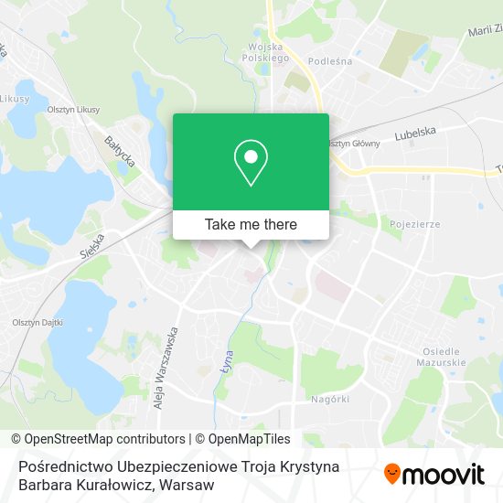 Pośrednictwo Ubezpieczeniowe Troja Krystyna Barbara Kurałowicz map