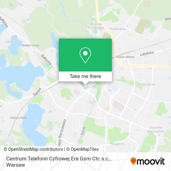 Centrum Telefonii Cyfrowej Era Gsm Ctc s.c. map