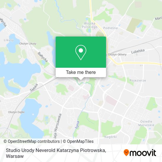 Studio Urody Neverold Katarzyna Piotrowska map