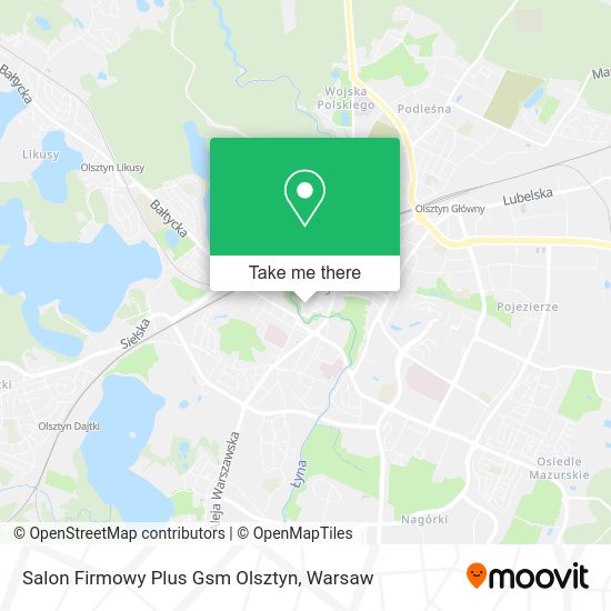 Salon Firmowy Plus Gsm Olsztyn map