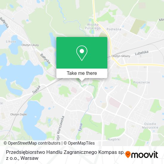 Przedsiębiorstwo Handlu Zagranicznego Kompas sp. z o.o. map