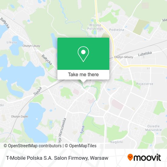 T-Mobile Polska S.A. Salon Firmowy map