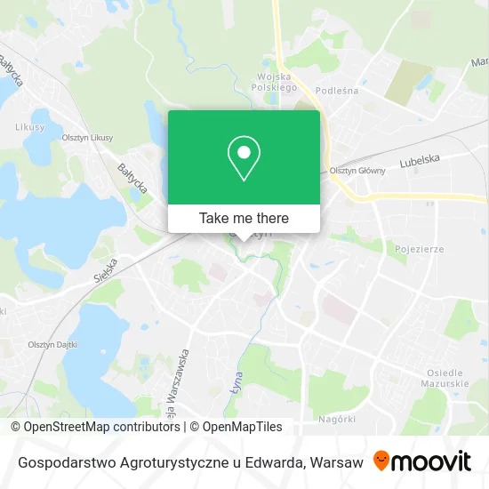 Карта Gospodarstwo Agroturystyczne u Edwarda