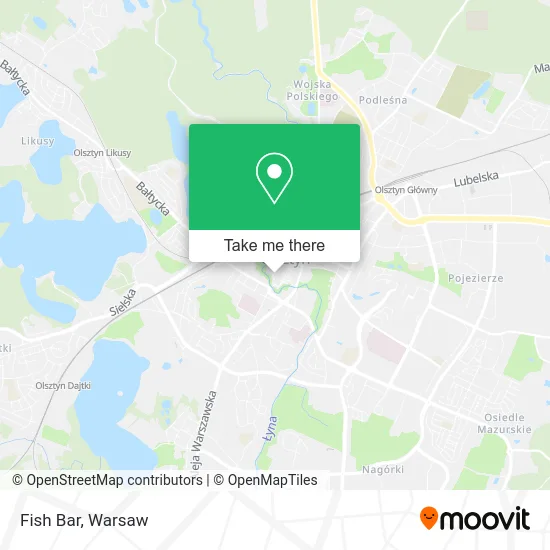 Карта Fish Bar