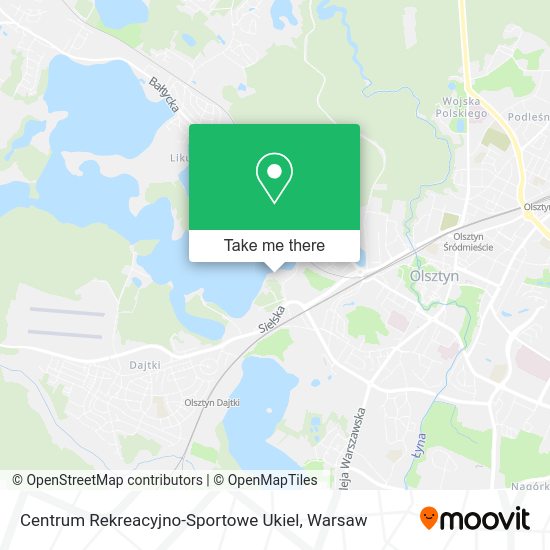 Centrum Rekreacyjno-Sportowe Ukiel map