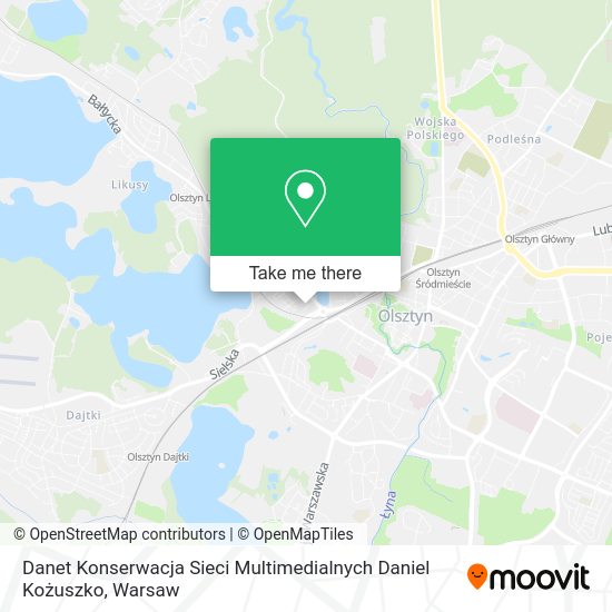 Danet Konserwacja Sieci Multimedialnych Daniel Kożuszko map