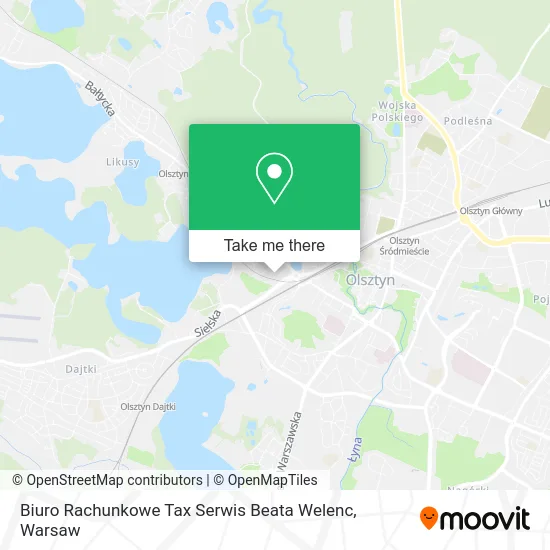 Карта Biuro Rachunkowe Tax Serwis Beata Welenc
