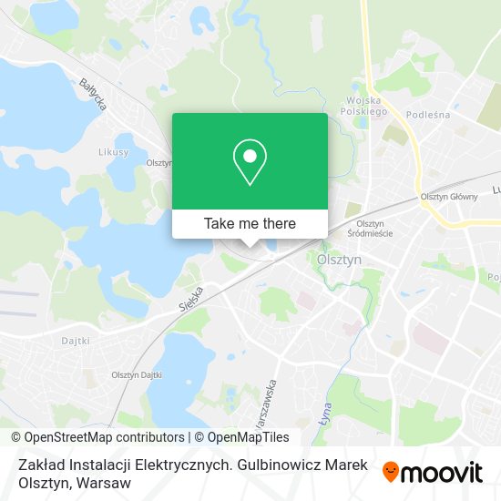 Zakład Instalacji Elektrycznych. Gulbinowicz Marek Olsztyn map