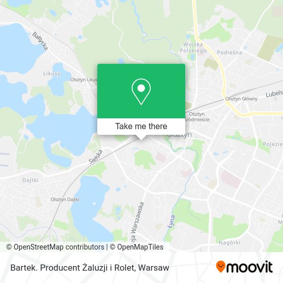 Bartek. Producent Żaluzji i Rolet map