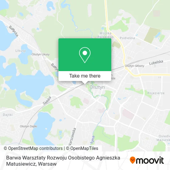 Barwa Warsztaty Rozwoju Osobistego Agnieszka Matusiewicz map