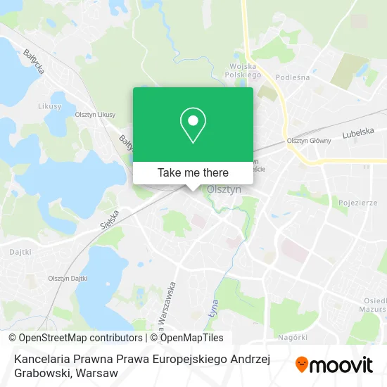 Kancelaria Prawna Prawa Europejskiego Andrzej Grabowski map